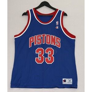 Vintage Grant Hill #33‎ Detroit Pistons Champion Jersey Size 48